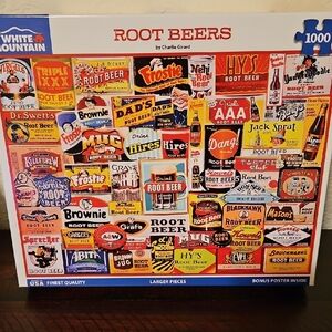 ROOT BEERS 1000 PIECE WHITE MOUNTAIN PUZZLE